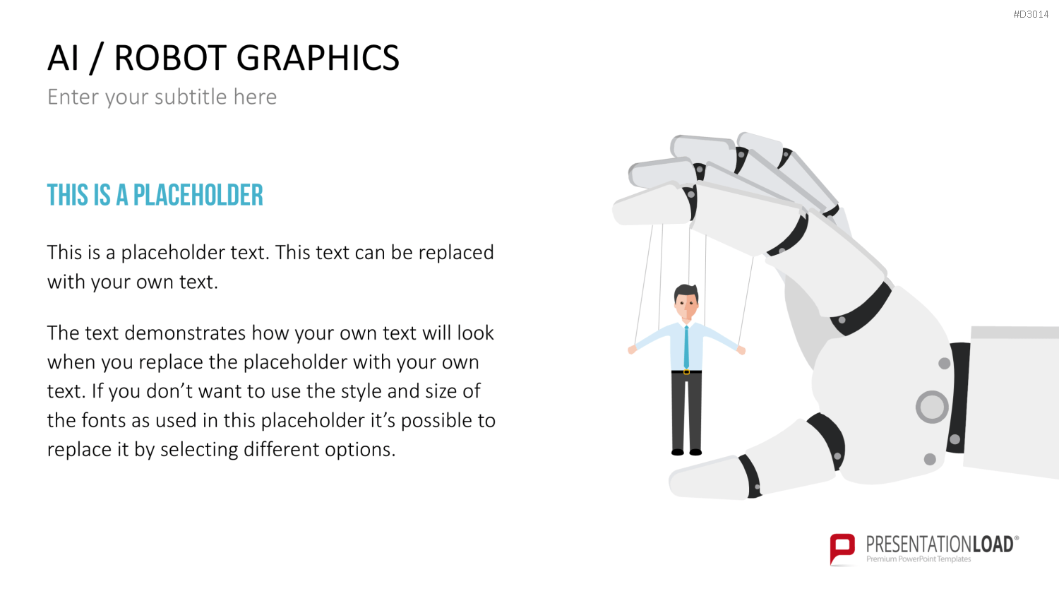 KI/ Roboter-Grafiken PowerPoint-Vorlage