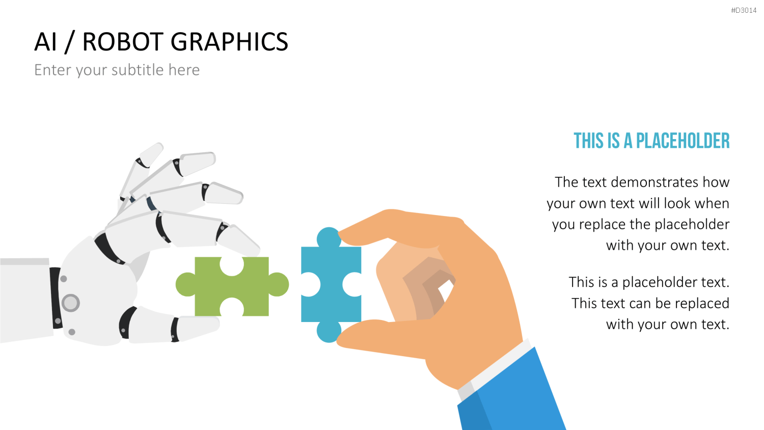 KI/ Roboter-Grafiken PowerPoint-Vorlage