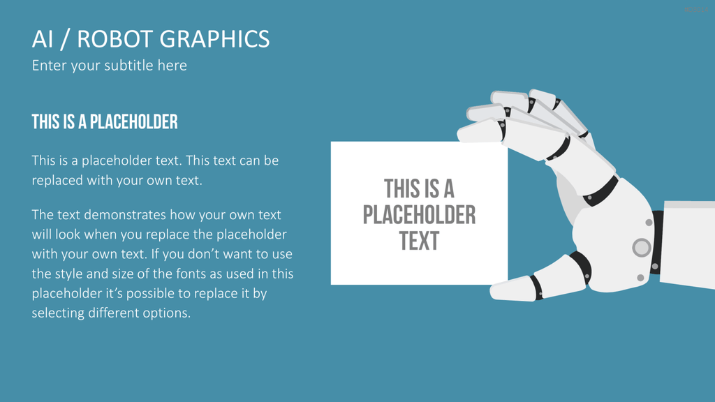 KI/ Roboter-Grafiken PowerPoint-Vorlage