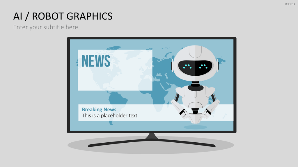 KI/ Roboter-Grafiken PowerPoint-Vorlage
