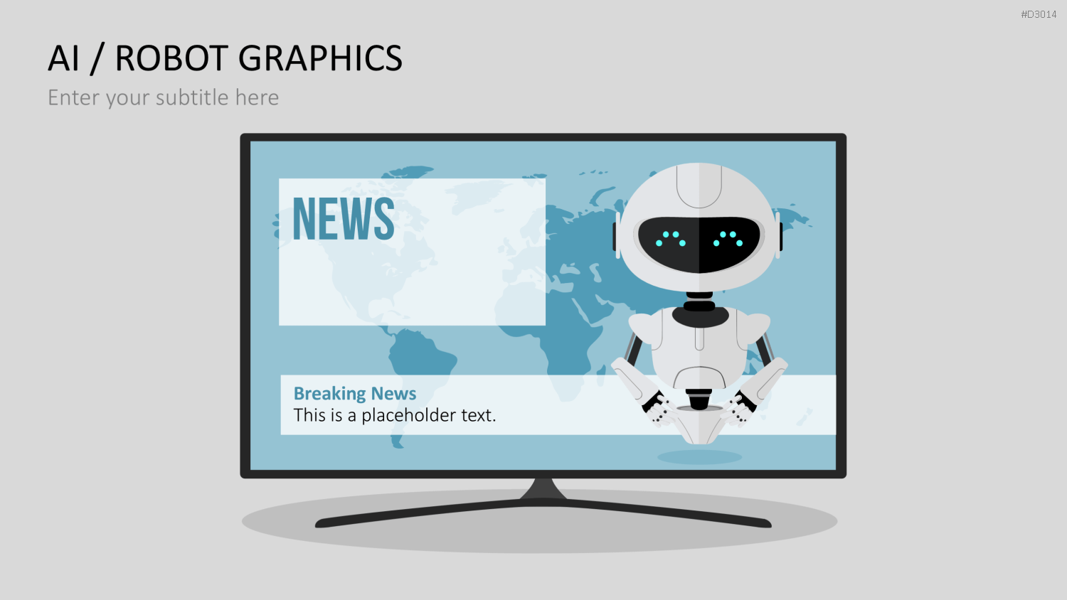 KI/ Roboter-Grafiken PowerPoint-Vorlage