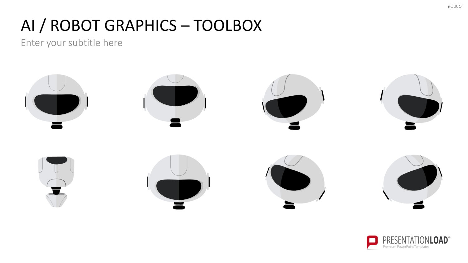 KI/ Roboter-Grafiken PowerPoint-Vorlage