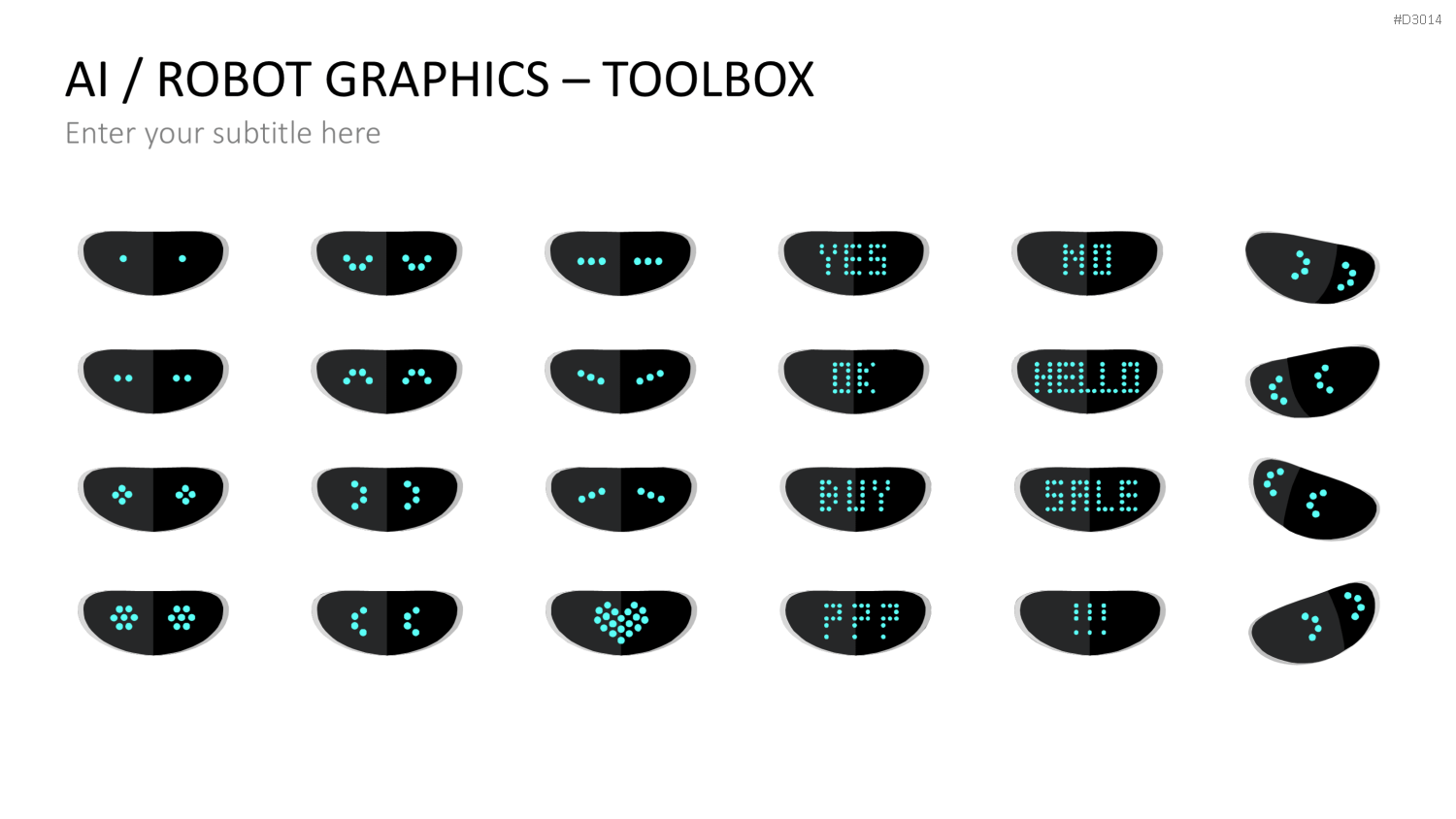 KI/ Roboter-Grafiken PowerPoint-Vorlage