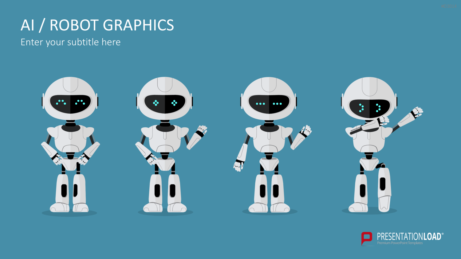 KI/ Roboter-Grafiken PowerPoint-Vorlage