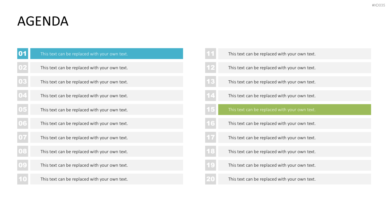 Agenda-Bundle PowerPoint-Vorlage