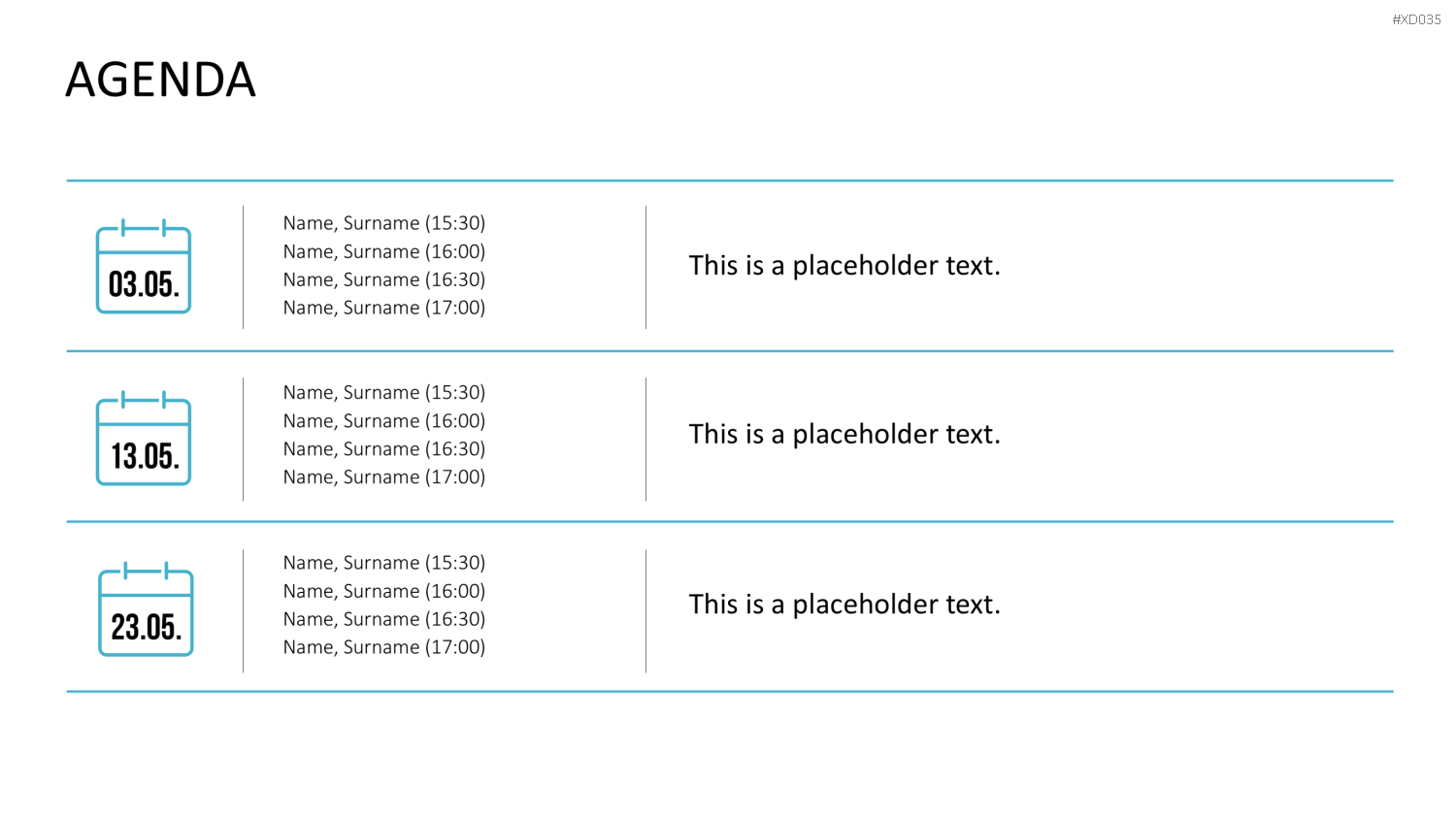 Agenda-Bundle PowerPoint-Vorlage