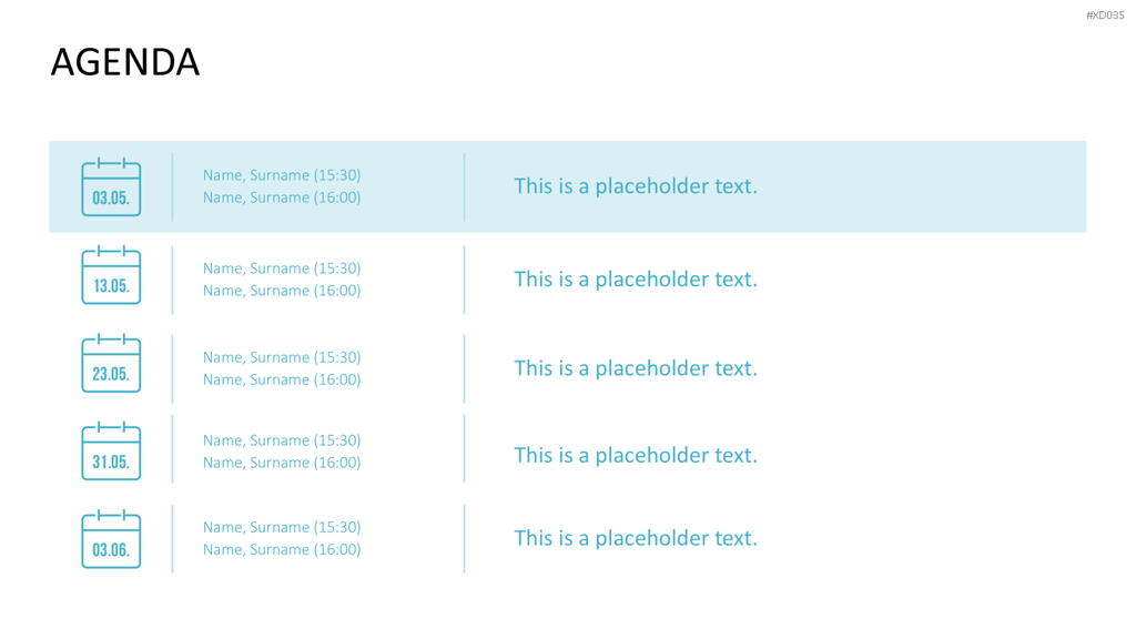Agenda-Bundle PowerPoint-Vorlage