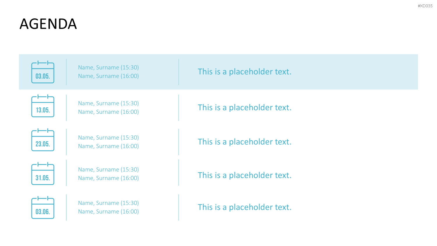 Agenda-Bundle PowerPoint-Vorlage
