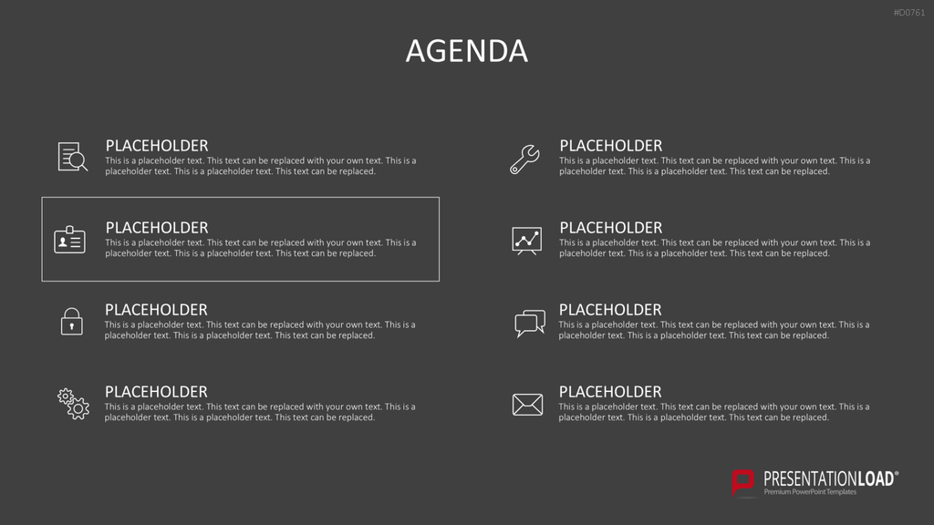 Agenda-Toolbox (animiert) PowerPoint-Vorlage