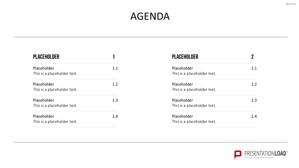 Agenda-Toolbox (animiert) PowerPoint-Vorlage