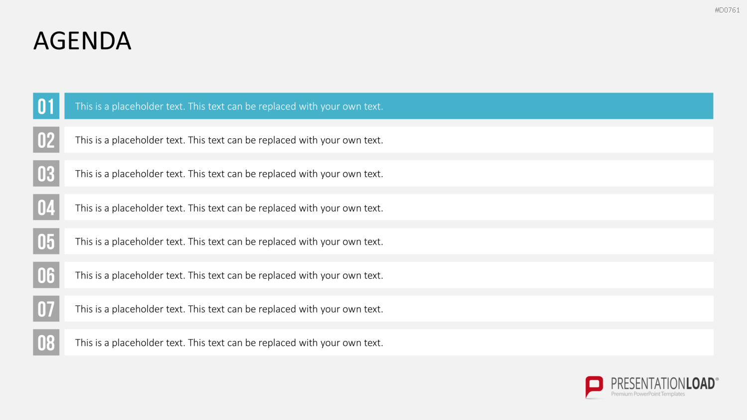 Agenda-Toolbox (animiert) PowerPoint-Vorlage