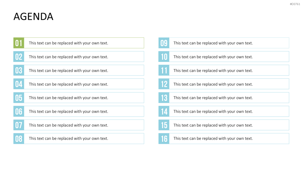 Agenda-Toolbox (animiert) PowerPoint-Vorlage