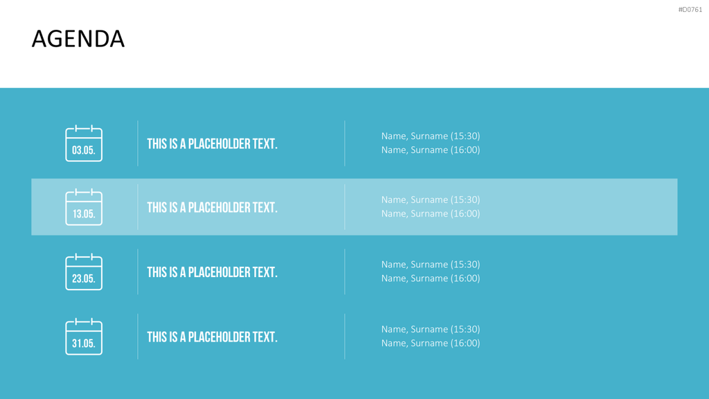 Agenda-Toolbox (animiert) PowerPoint-Vorlage
