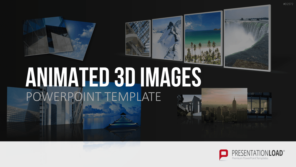 Animierte 3D Bilder PowerPoint-Vorlage