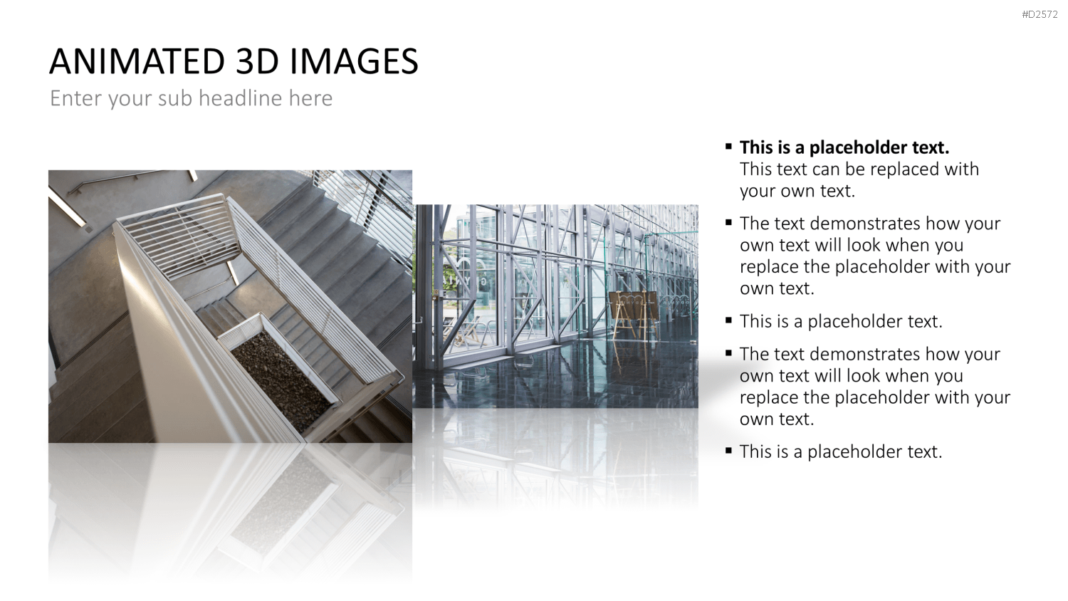 Animierte 3D Bilder PowerPoint-Vorlage