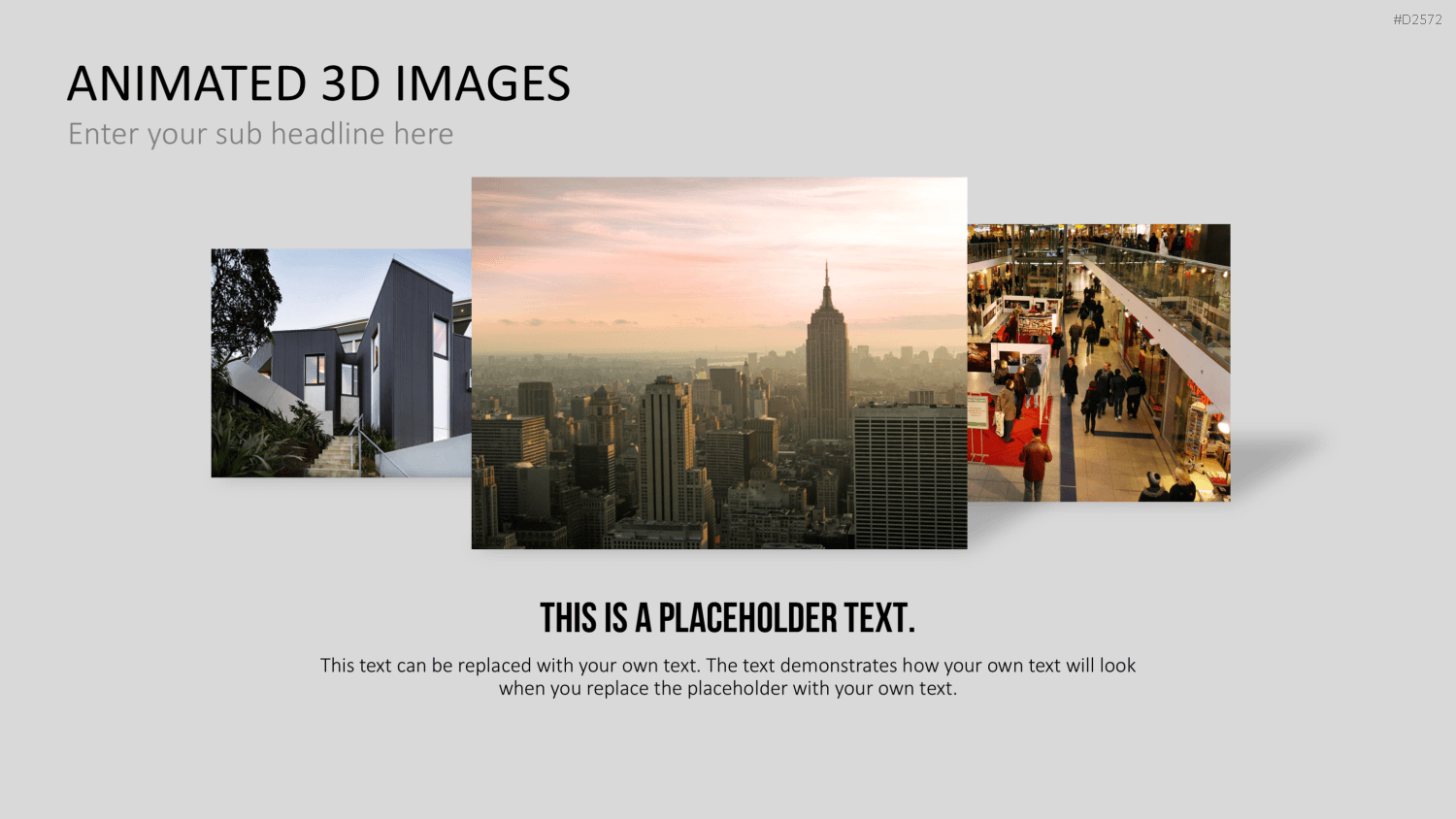 Animierte 3D Bilder PowerPoint-Vorlage