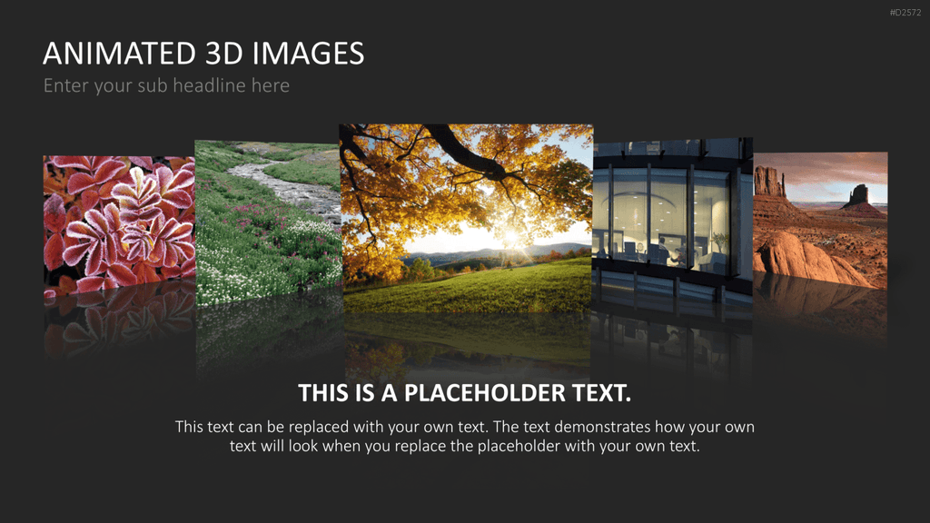 Animierte 3D Bilder PowerPoint-Vorlage