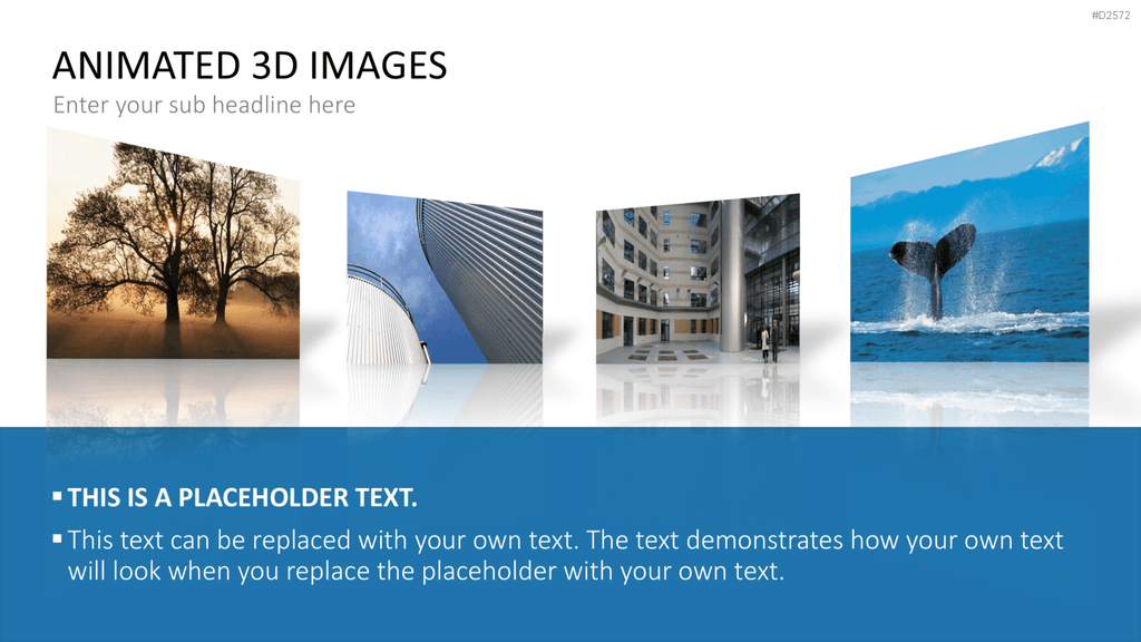 Animierte 3D Bilder PowerPoint-Vorlage