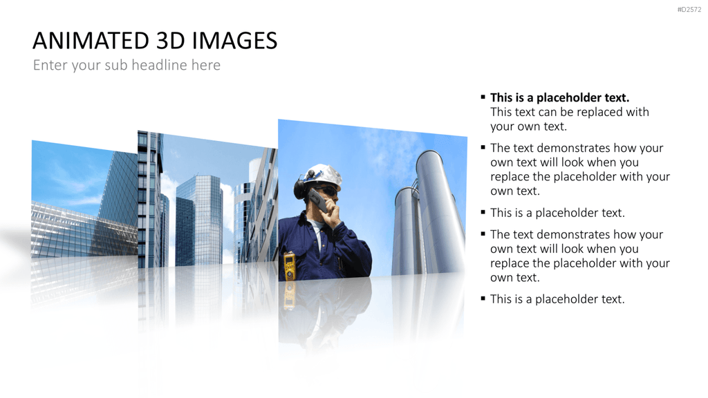 Animierte 3D Bilder PowerPoint-Vorlage