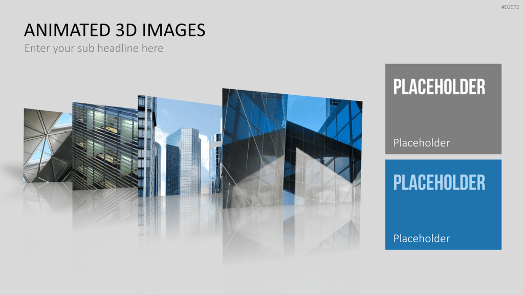 Animierte 3D Bilder PowerPoint-Vorlage