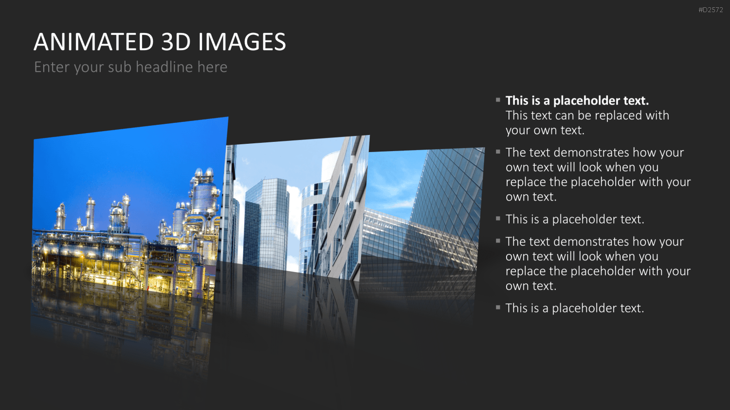 Animierte 3D Bilder PowerPoint-Vorlage