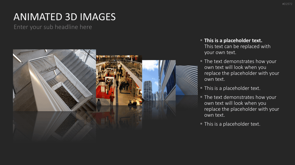 Animierte 3D Bilder PowerPoint-Vorlage