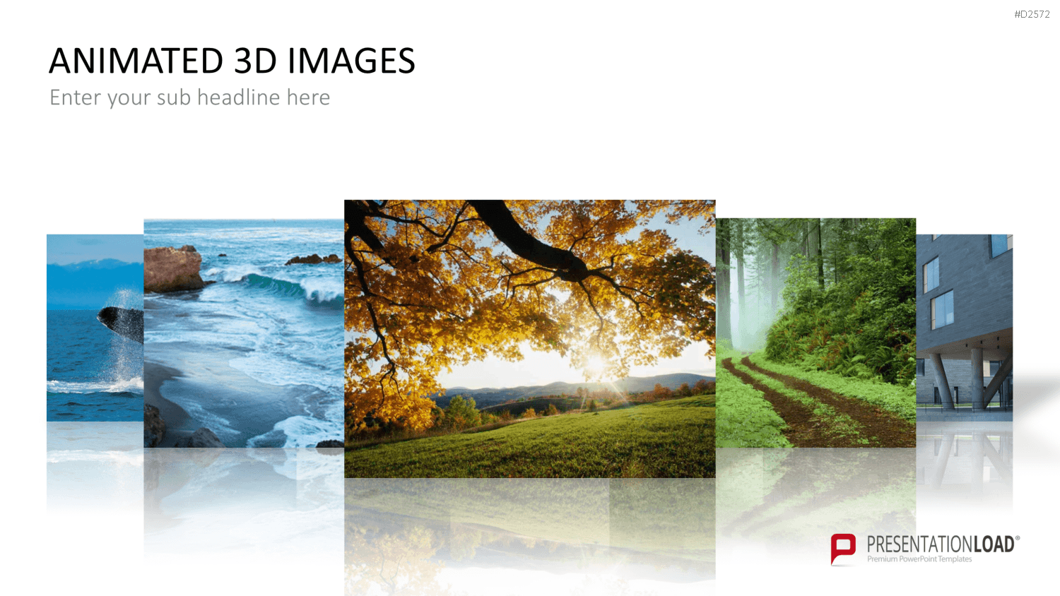 Animierte 3D Bilder PowerPoint-Vorlage