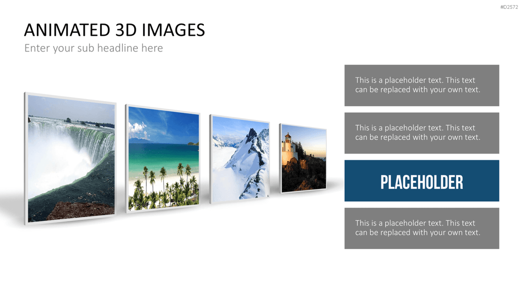 Animierte 3D Bilder PowerPoint-Vorlage