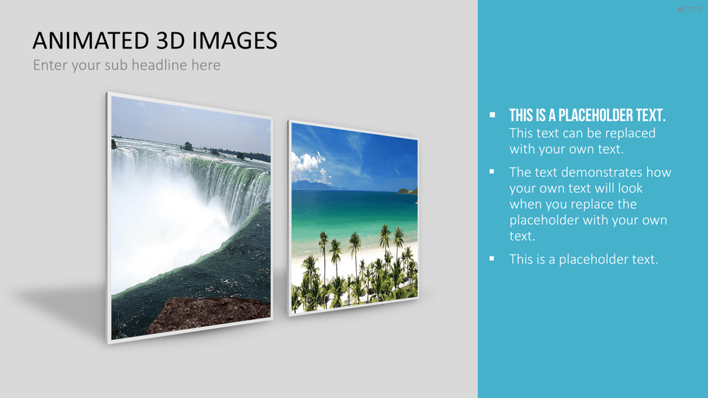 Animierte 3D Bilder PowerPoint-Vorlage