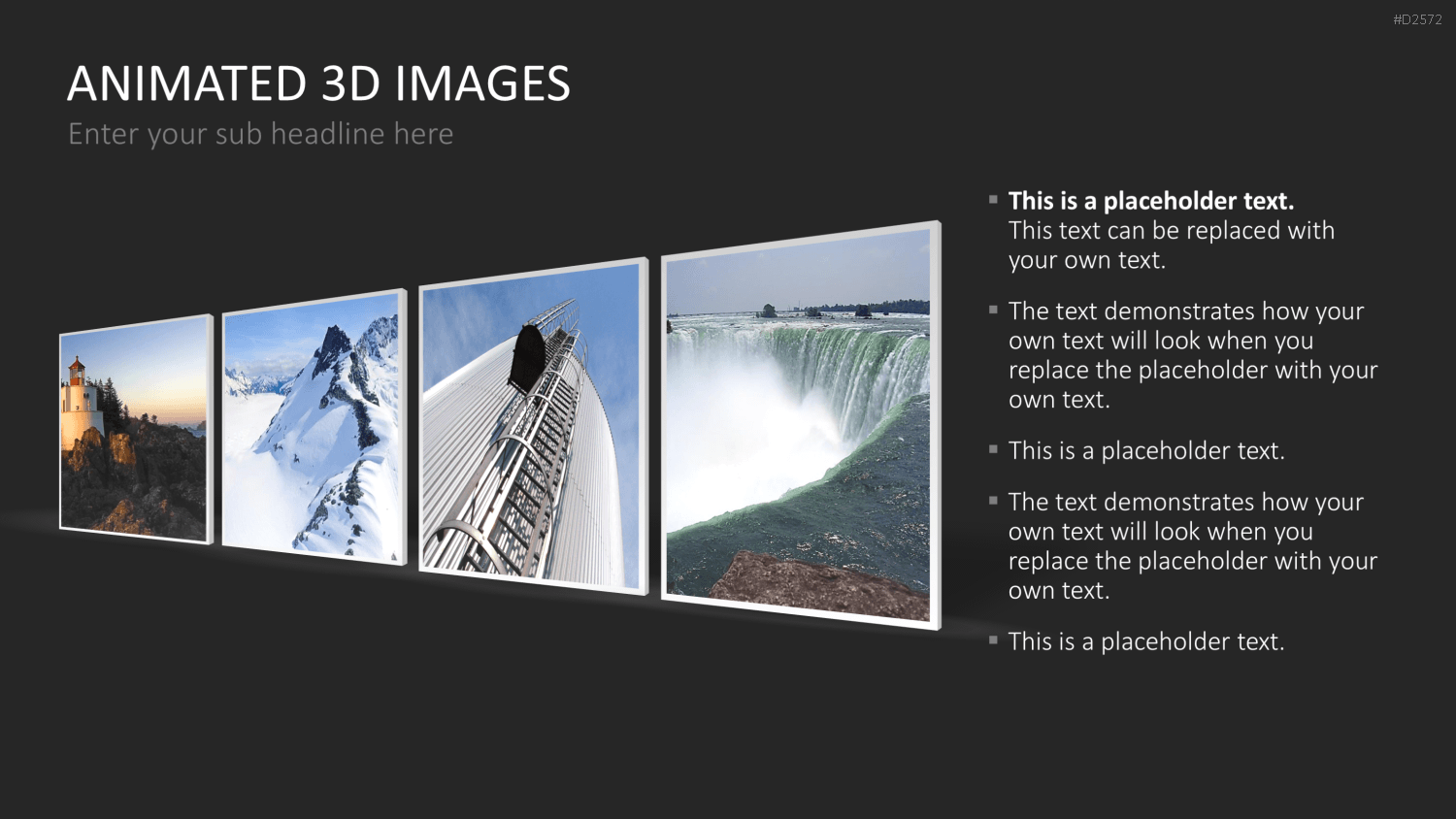 Animierte 3D Bilder PowerPoint-Vorlage