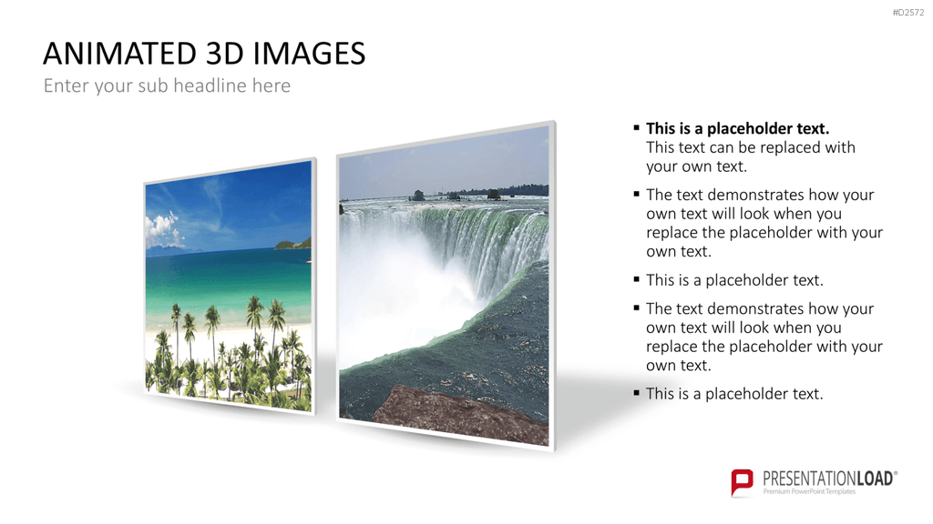 Animierte 3D Bilder PowerPoint-Vorlage