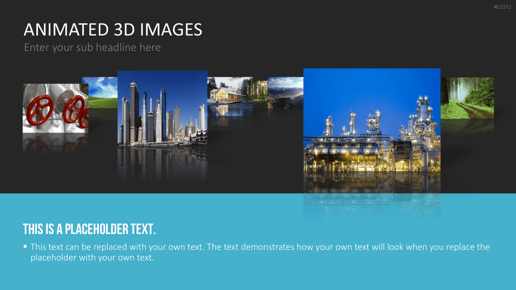 Animierte 3D Bilder PowerPoint-Vorlage