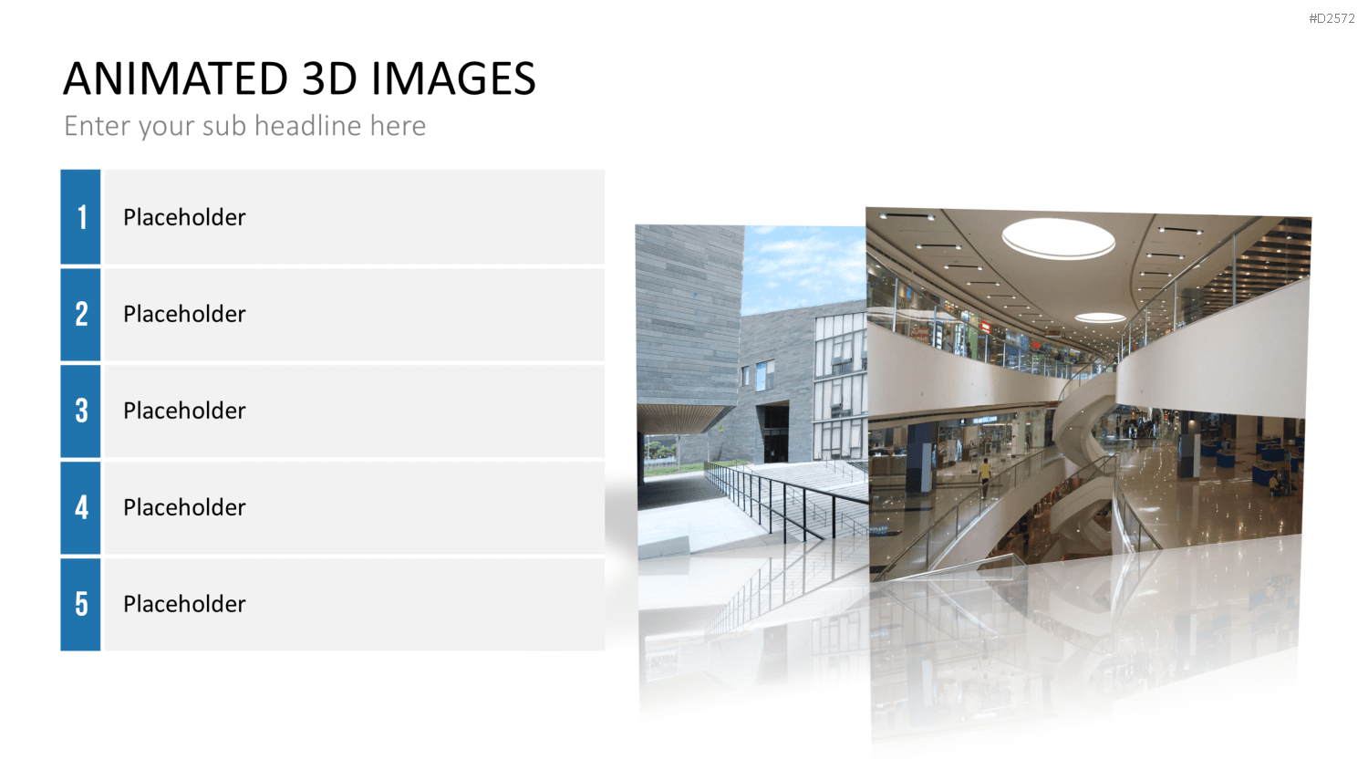 Animierte 3D Bilder PowerPoint-Vorlage