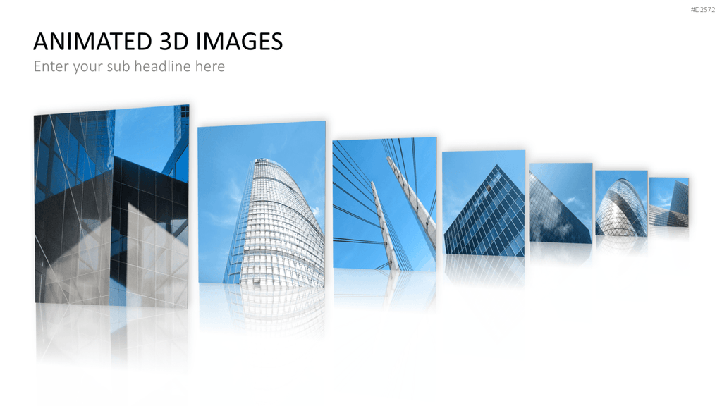 Animierte 3D Bilder PowerPoint-Vorlage
