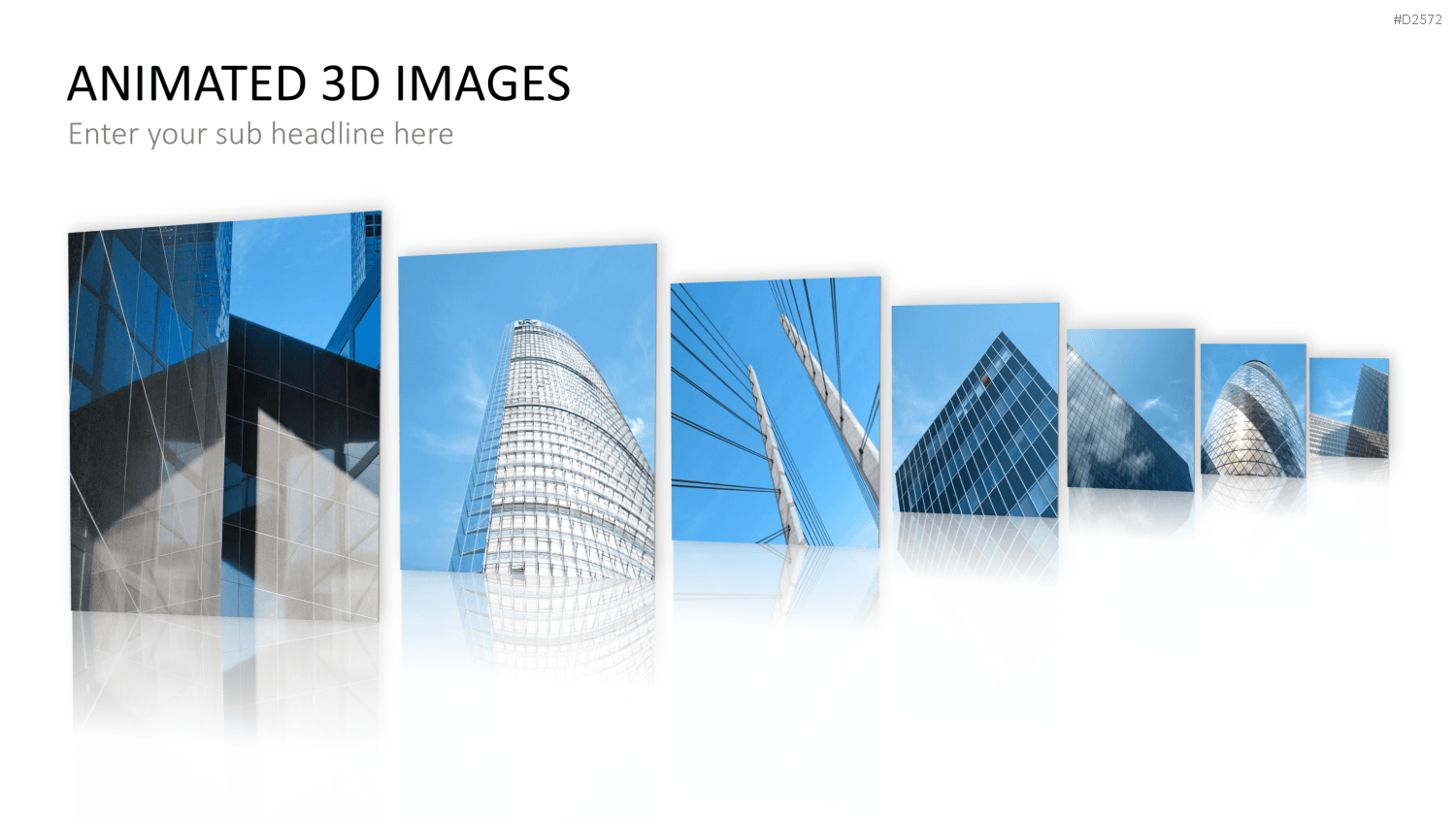 Animierte 3D Bilder PowerPoint-Vorlage