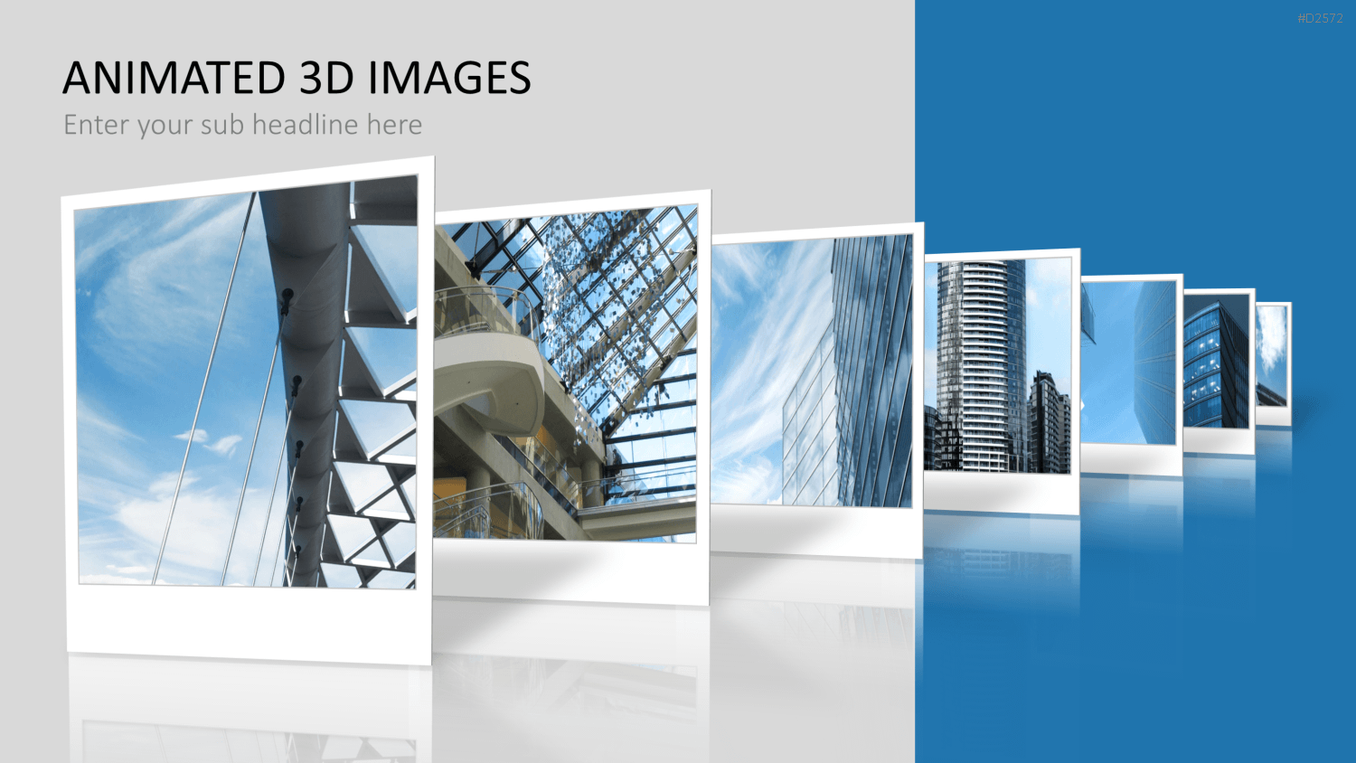 Animierte 3D Bilder PowerPoint-Vorlage