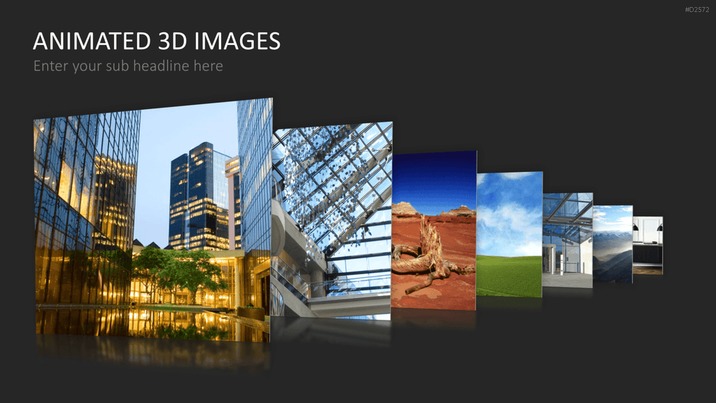 Animierte 3D Bilder PowerPoint-Vorlage