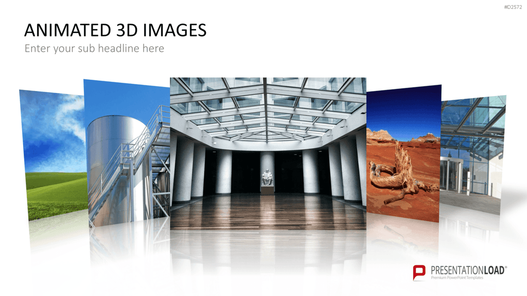 Animierte 3D Bilder PowerPoint-Vorlage