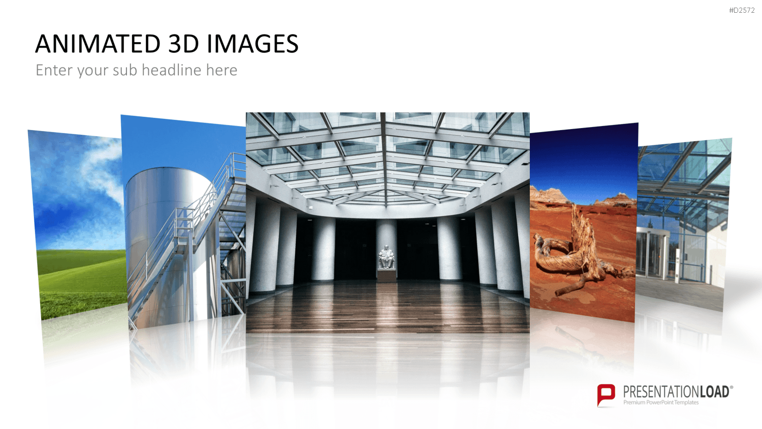 Animierte 3D Bilder PowerPoint-Vorlage