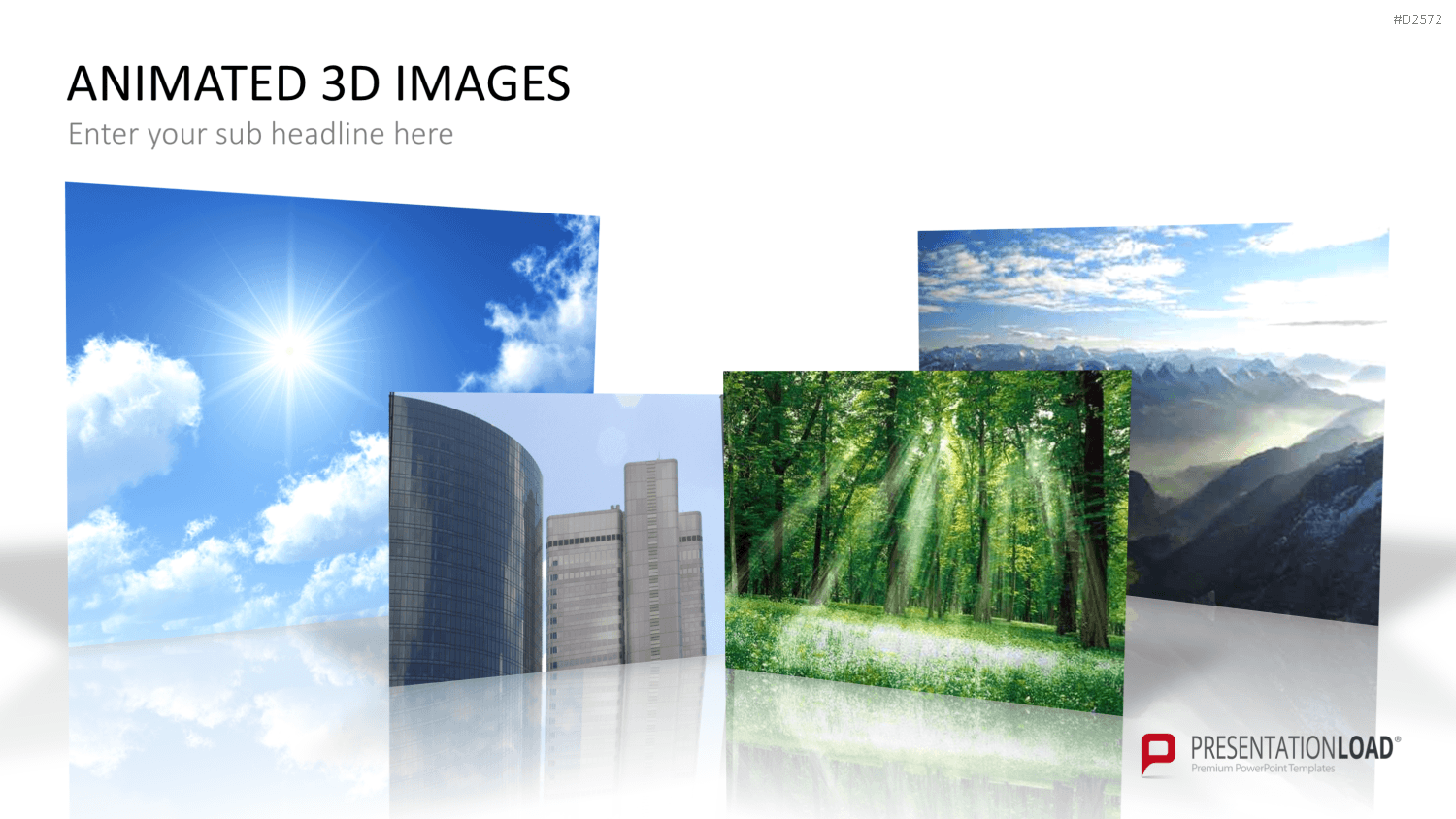 Animierte 3D Bilder PowerPoint-Vorlage