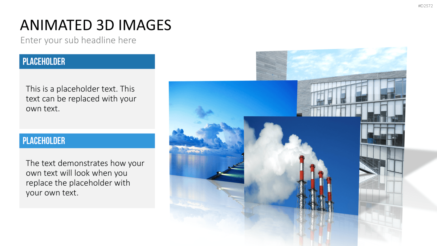 Animierte 3D Bilder PowerPoint-Vorlage
