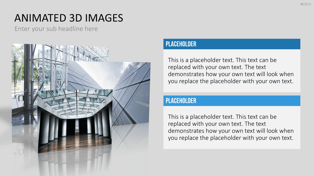 Animierte 3D Bilder PowerPoint-Vorlage