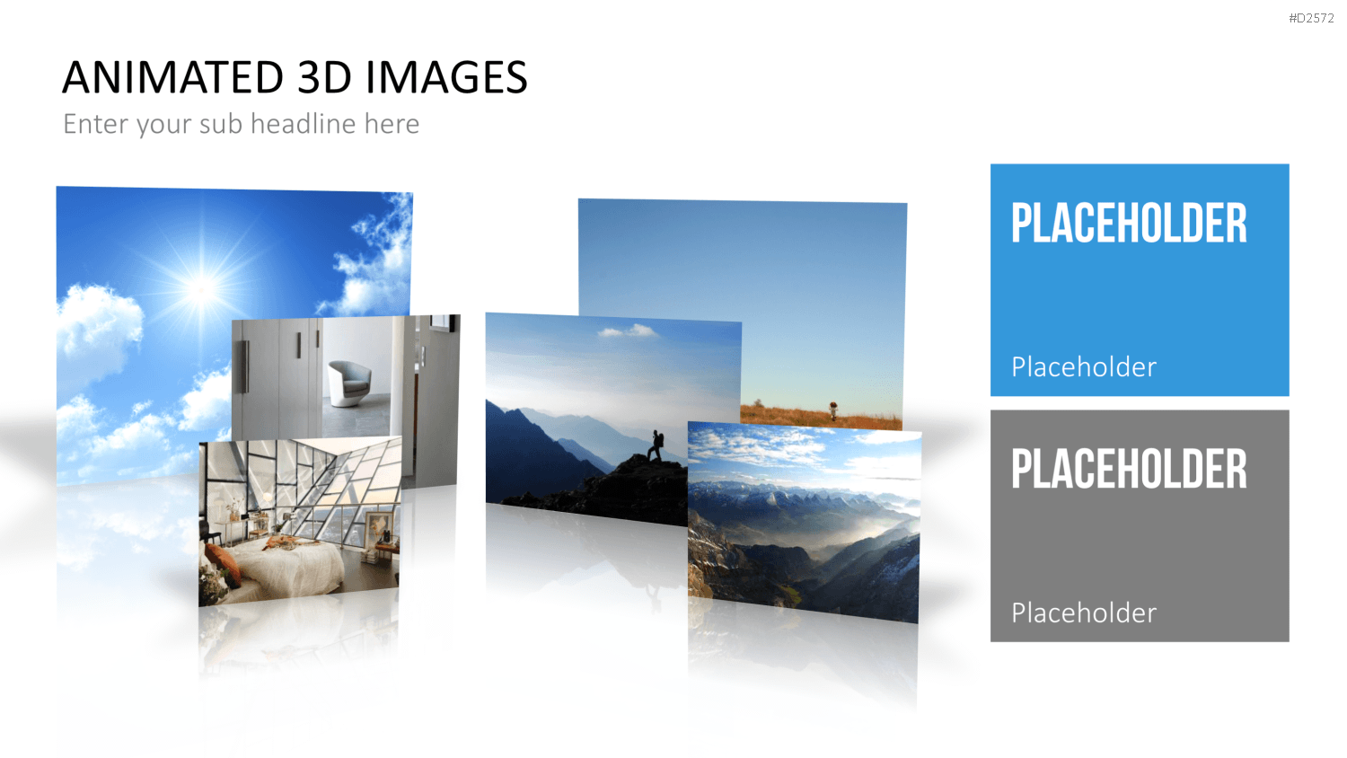 Animierte 3D Bilder PowerPoint-Vorlage