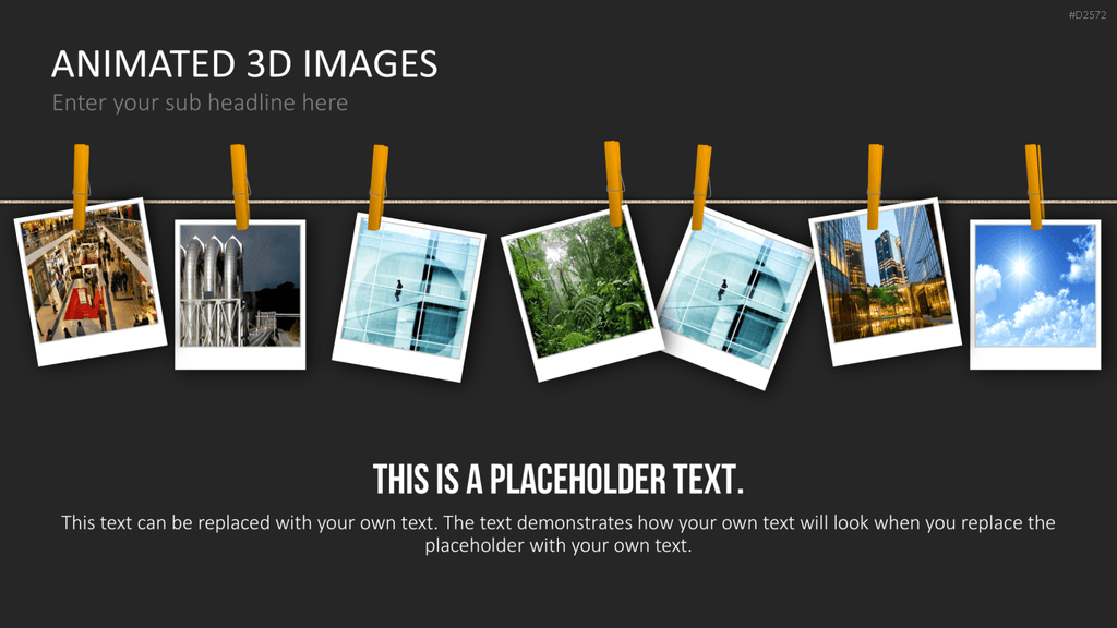 Animierte 3D Bilder PowerPoint-Vorlage