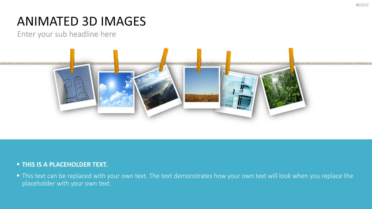 Animierte 3D Bilder PowerPoint-Vorlage