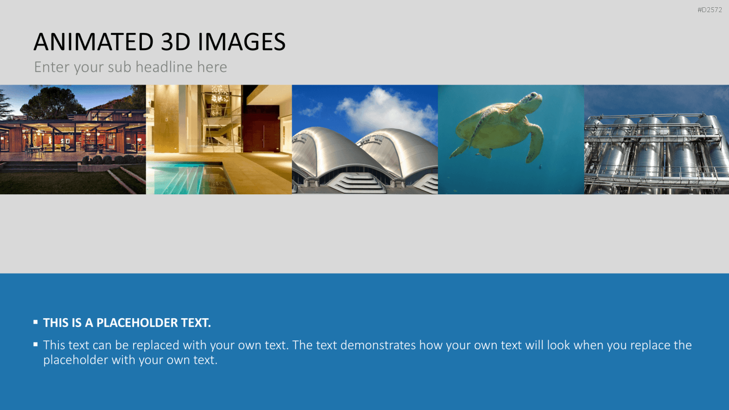 Animierte 3D Bilder PowerPoint-Vorlage