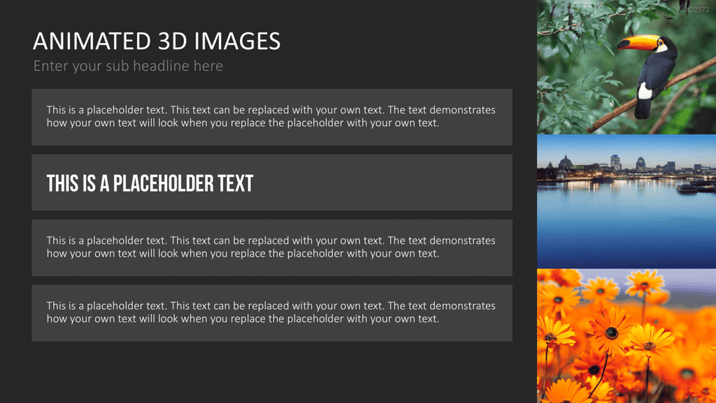 Animierte 3D Bilder PowerPoint-Vorlage