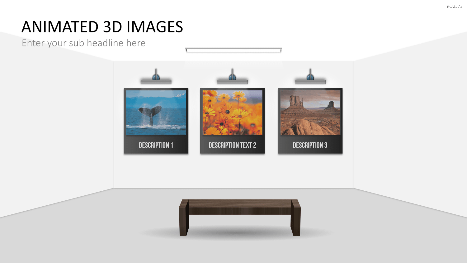 Animierte 3D Bilder PowerPoint-Vorlage