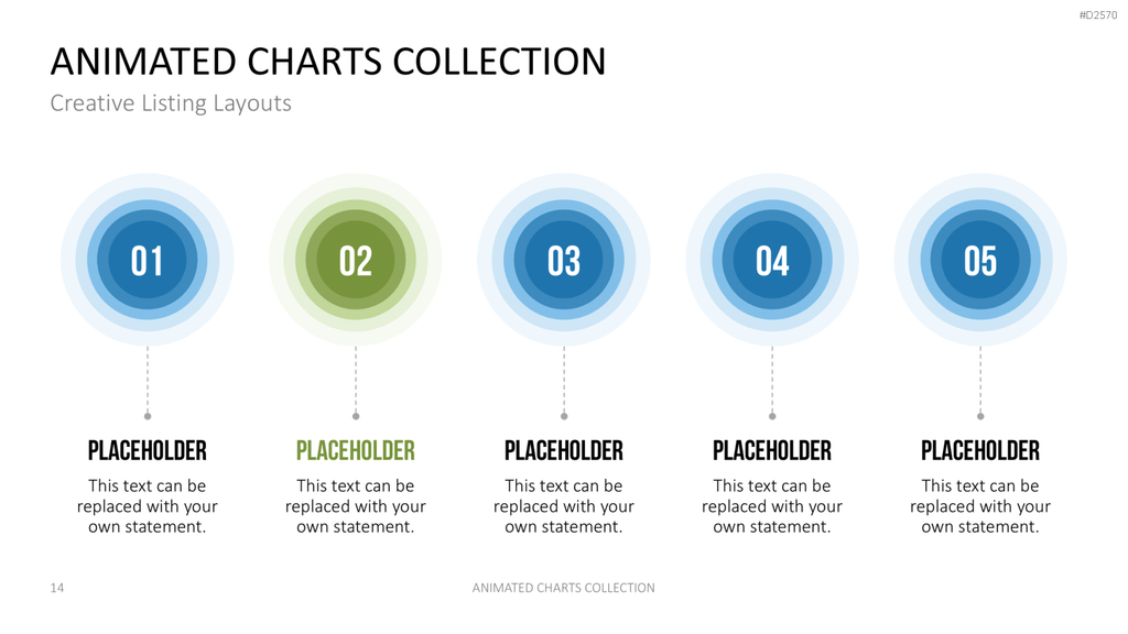 Animierte Charts Sammlung PowerPoint-Vorlage