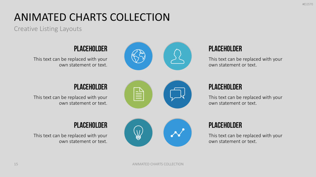 Animierte Charts Sammlung PowerPoint-Vorlage